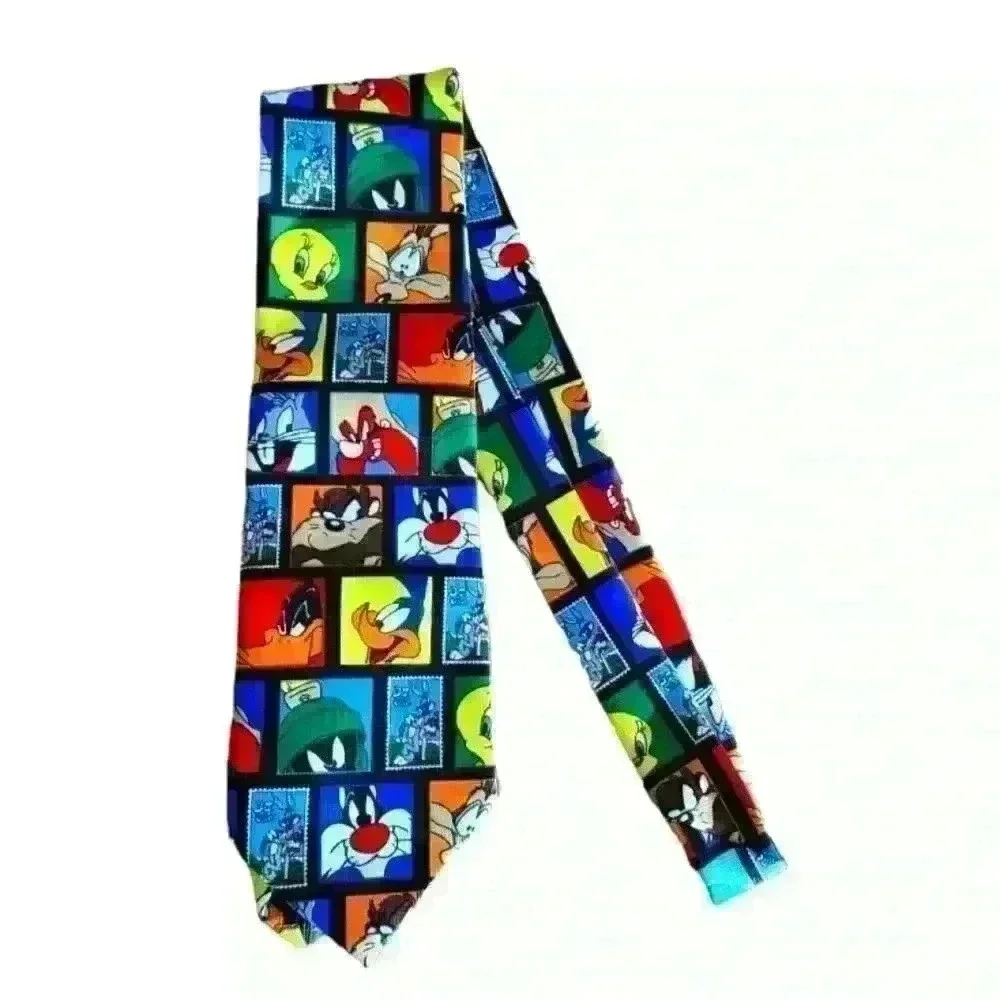 ☆ VTG 1997 Looney Tunes Neck Tie Stamp Collection Bugs Bunny & Friends. 3/$30